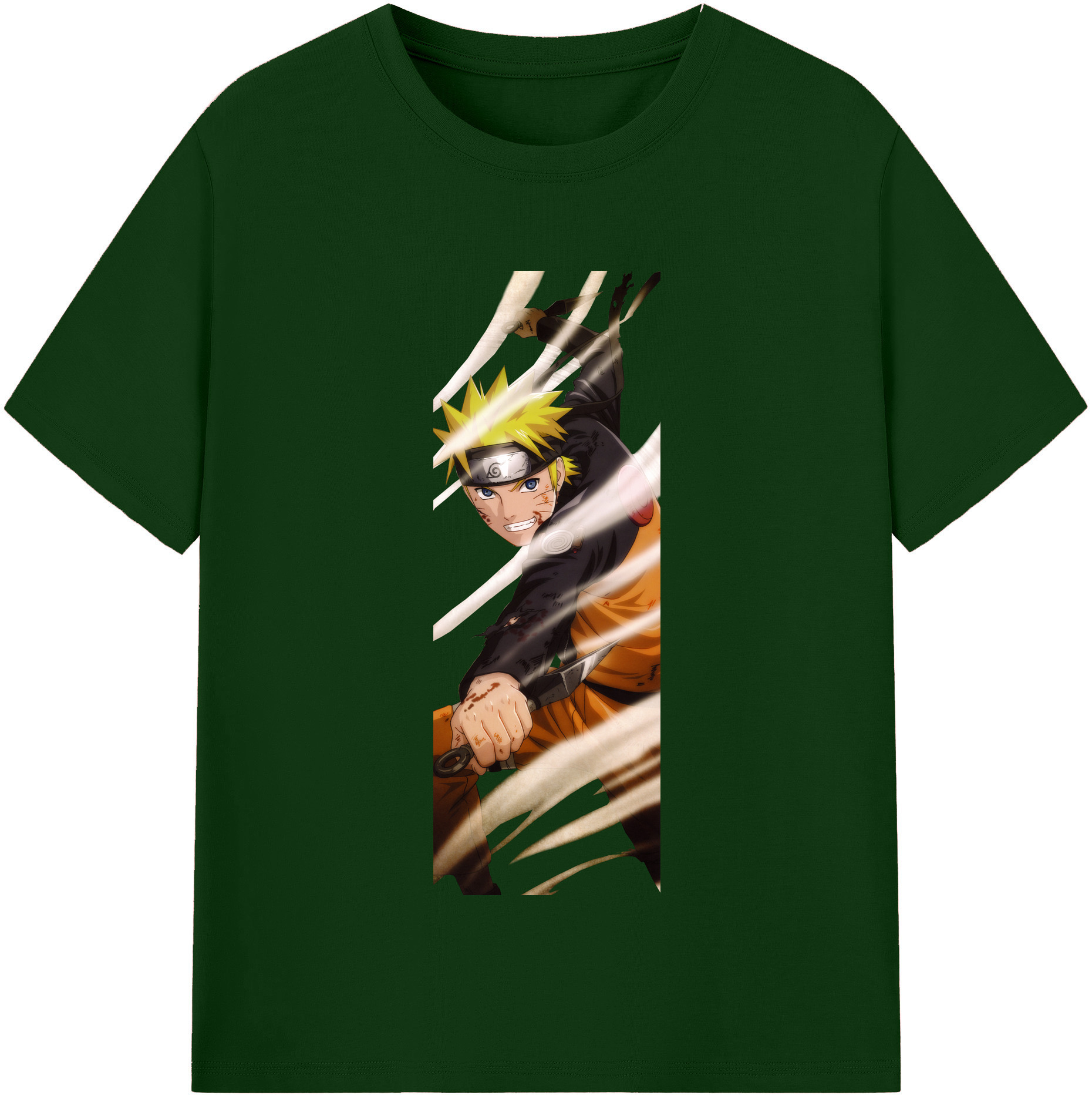 （画像用） NARUTO -ナルト- うずまき ナルト Uzumaki Naruto 綿100％半袖Tシャツ（フロントプリント）